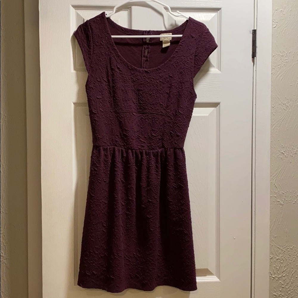 Simple casual or dressy maroon dress